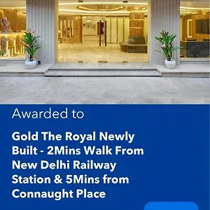 Newly Built Gold The Royal With Rooftop Restaurant - 2mins Walk From Rail Station & 5mins From Connaught Place Hotel