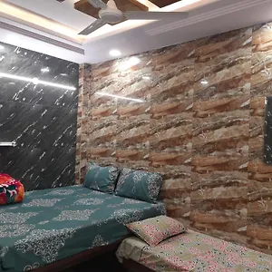 Aggarwal Luxury With Private Kitchen Having Utensils, Gas And Fridge, Wifi With Android Tv, Fully Air Conditioning In Cream Location Of Lajpat Nagar South Delhi Apartment